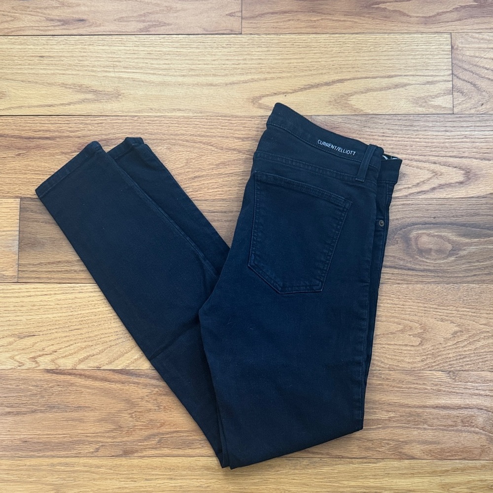 Current/Elliott Women's Black Skinny Jeans